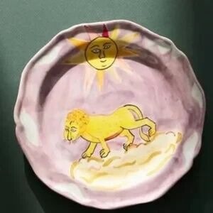 Anthropologie Claudia Rankin Celestial Dessert Plate